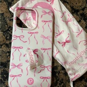 Pink Bow loopy iPhone 15 pro max